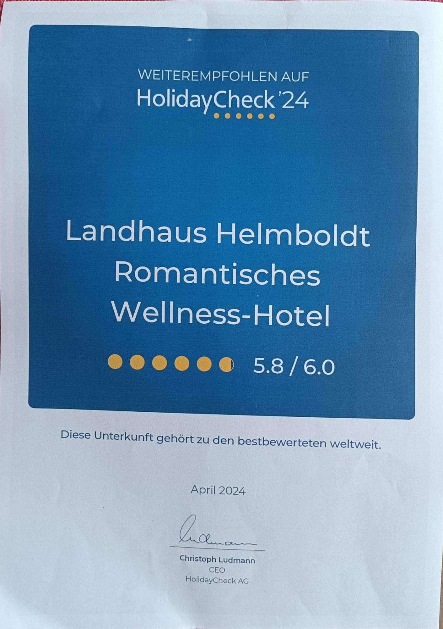Wellness Und Romantik Hotel Helmboldt Bad Sachsa Zewnętrze zdjęcie